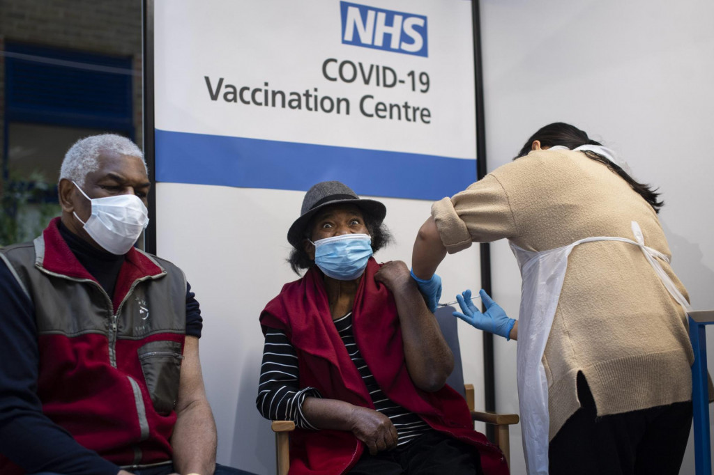 Cijepljenje u londonskoj bolnici