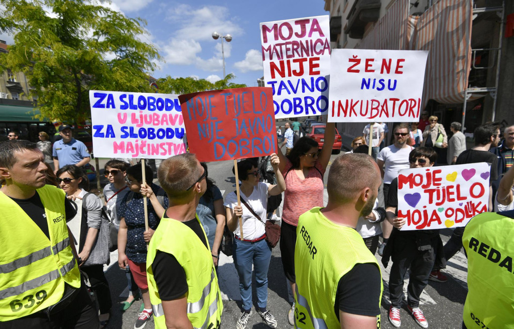 S okupljanja simpatizera inicijative Hod za život u Zagrebu, u svibnju 2017.