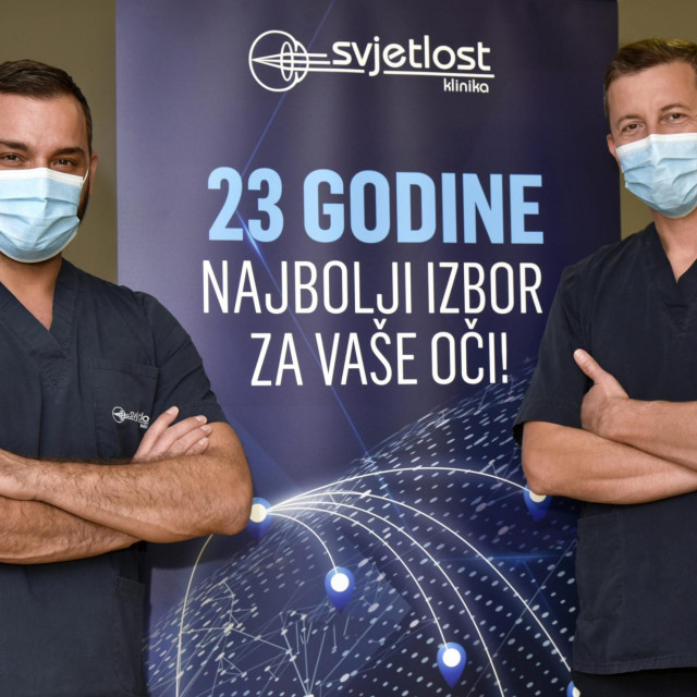 Dr. Adi Pašalić i dr.Vlade Glavota - oftalmolozi Svjetlosti u Splitu