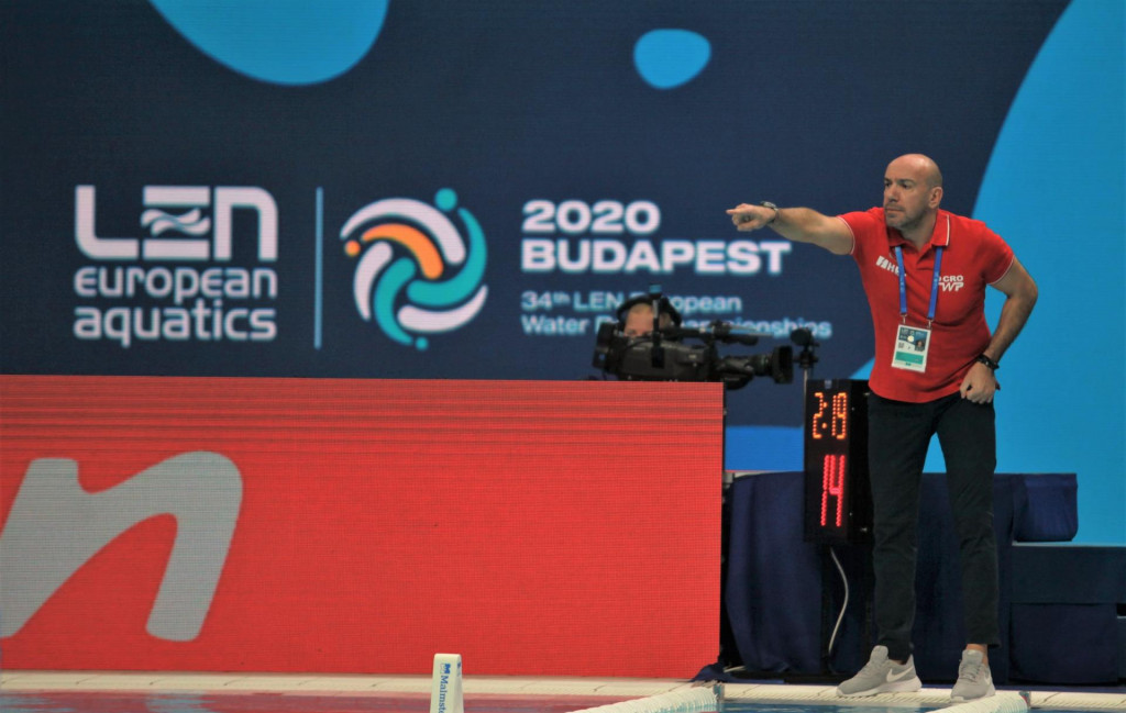 Ivica Tucak, hrvatski izbornik na Europskom prvenstvu 2020. u Budimpešti foto: Tonči Vlašić