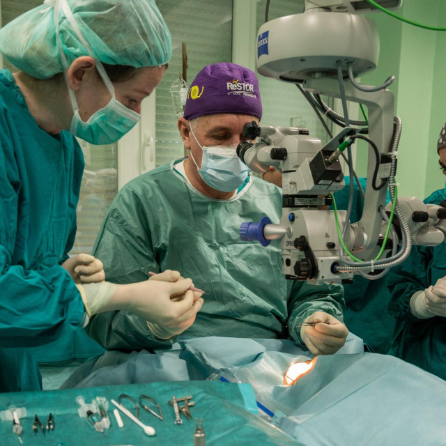 Prvi operacijski zahvat transplantacije rožnice na Klinici za očne bolesti KBC-a Split