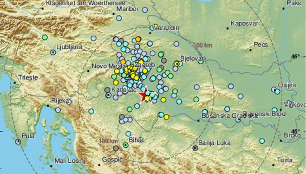Potresi u Hrvatskoj