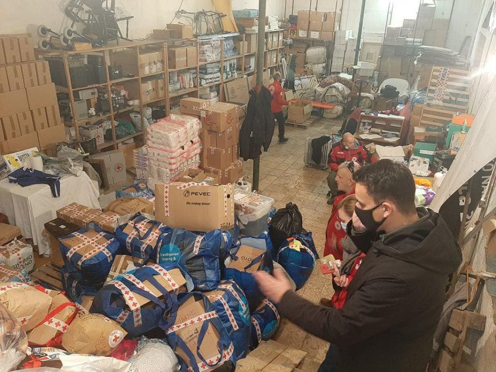 Pomoć za stradale u potresu u Gradskom društvu Crvenog križa Šibenik