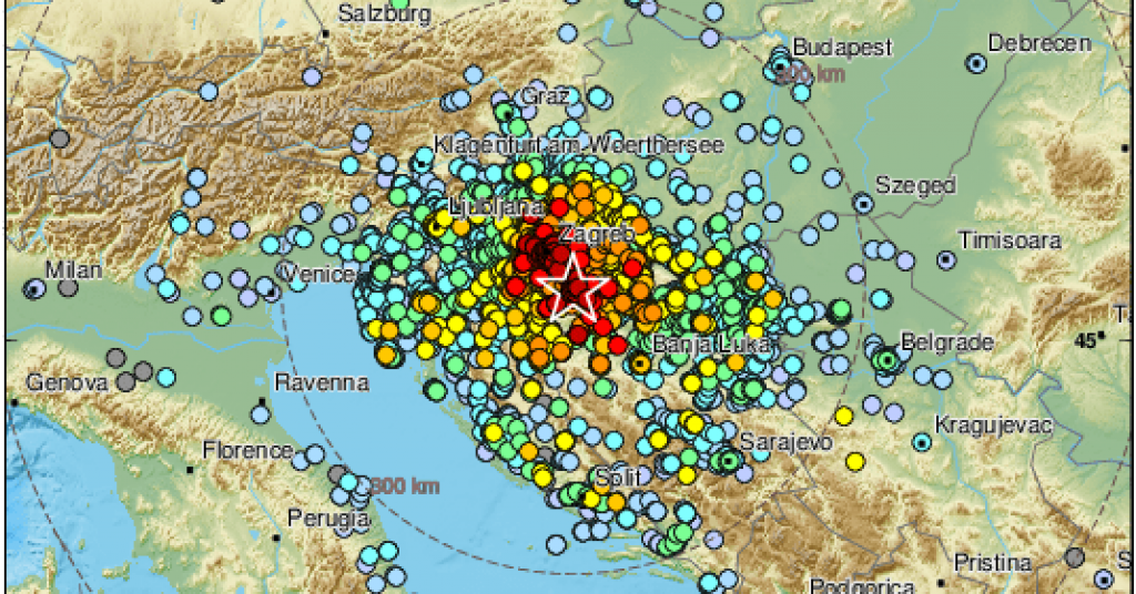 Potresi u Hrvatskoj