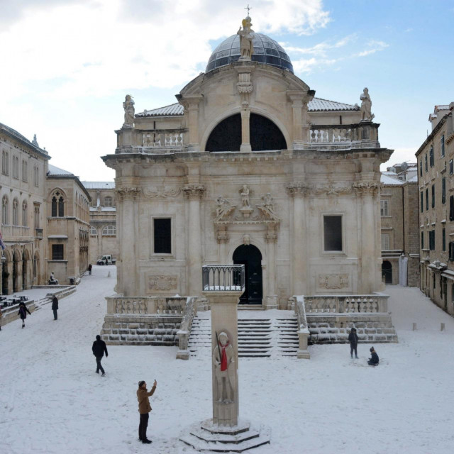 Snijeg u Dubrovniku, 11. siječanj 2017.