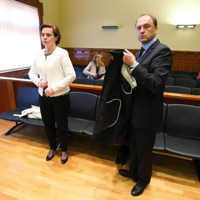 Zoran Šikić i Josipa Marasović na suđenju u Zadru