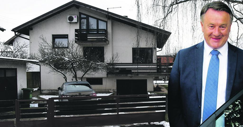 Kuća u Glini u državnom vlasništvu u kojoj živi Ivo Žinić (u krugu)
