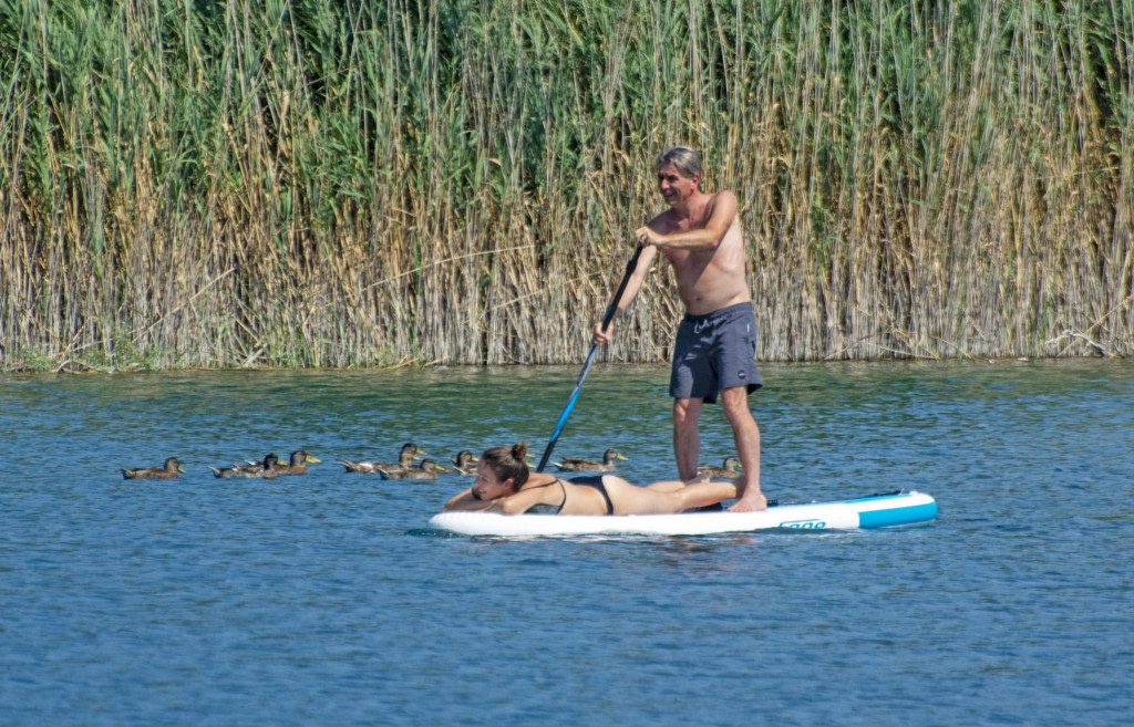 Turisti na Bačinskim jezerima