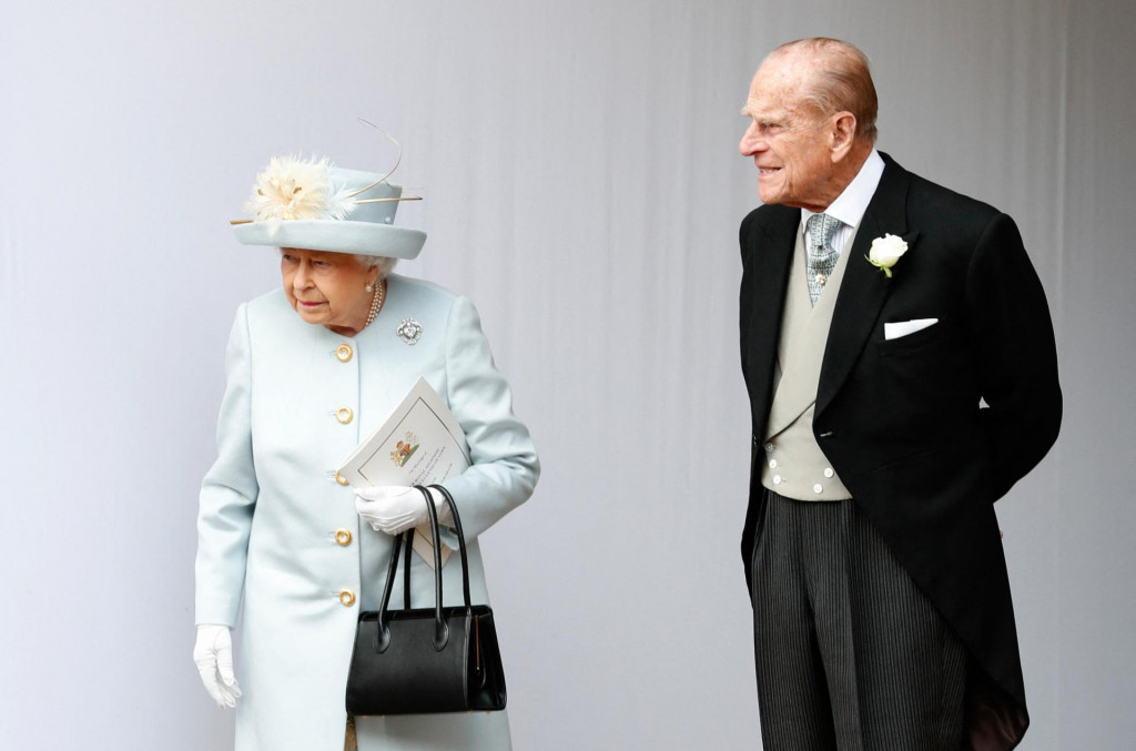 Kraljica Elizabetha II. i princ Philip na vjenčanju princeze Eugenie i Jacka Brooksbanka u listopadu 2018. godine