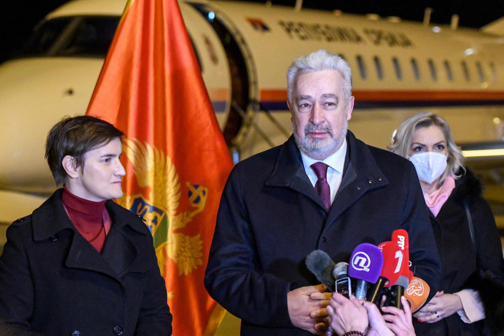 Predsjednica srbijanske Vlade, Ana Brnabić i crnogorski premijer Zdravko Krivokapić&lt;br /&gt;
 