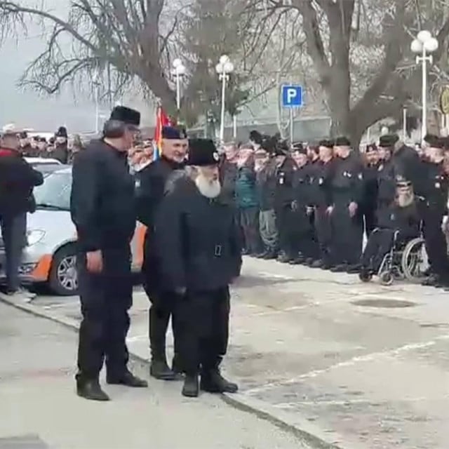 Sa četničkog skupa u Višegradu 10. ožujka 2019. godine