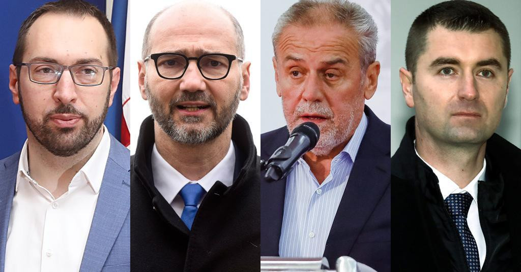Tomislav Tomašević, Joško Klisović, Milan Bandić i Davor Filipović