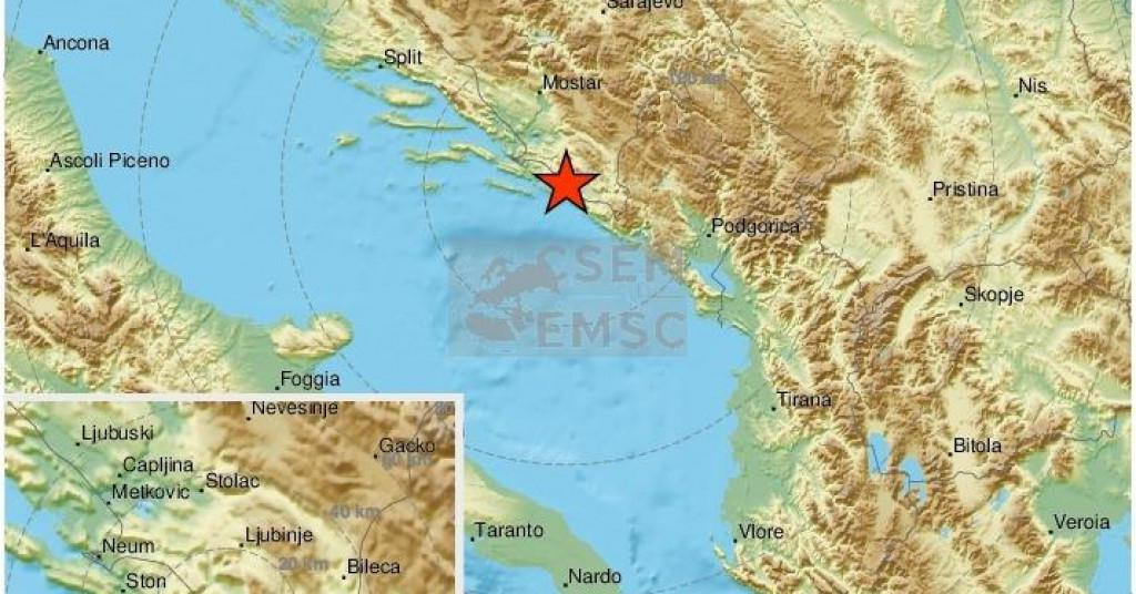 Potres na dubrovačkom području