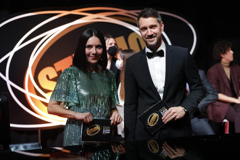 Daniela Trbović s Ivanom Vukušićem nedavno je vodila dodjelu nagrada Zlatni studio.