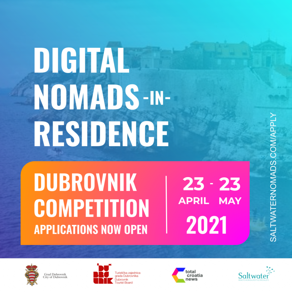 Natjecanje namijenjeno digitalnim nomadima cijeloga svijeta u organizaciji Grada Dubrovnika i Turističke zajednice grada Dubrovnika