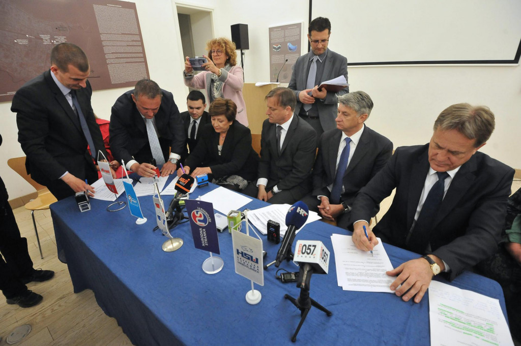 Potpisivanje koalicijskog sporazuma 2017. godine