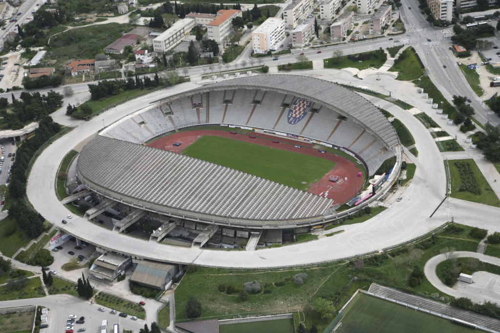 Panorama gradskog stadiona u Poljudu 