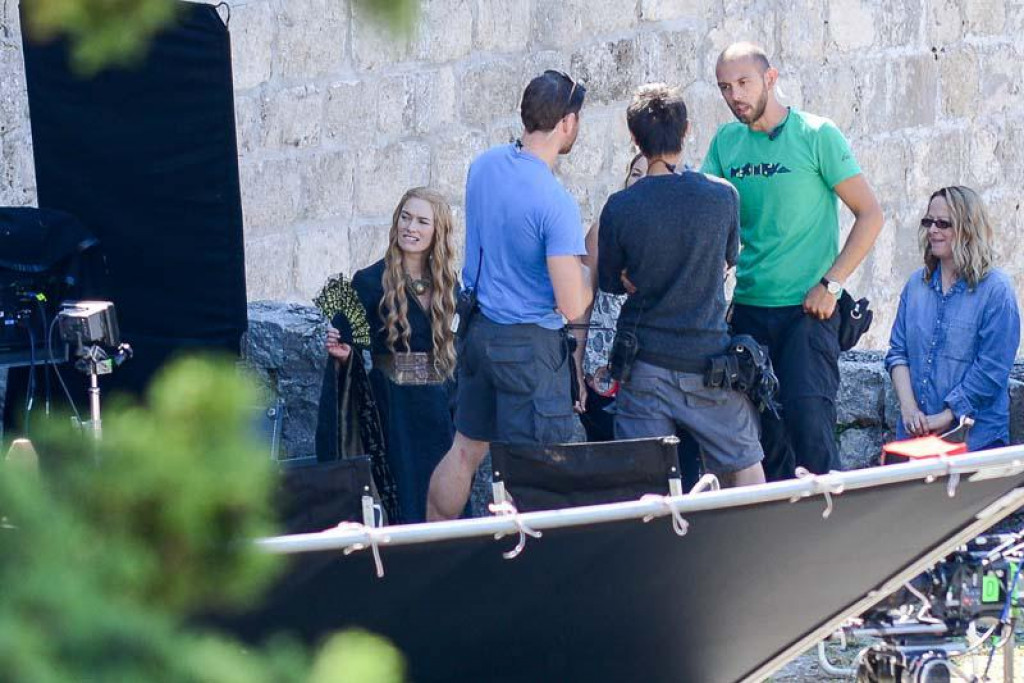 Sa snimanja HBO serije Game of Thrones na dubrovačkim zidinama, na fotografiji glumica Lena Headey