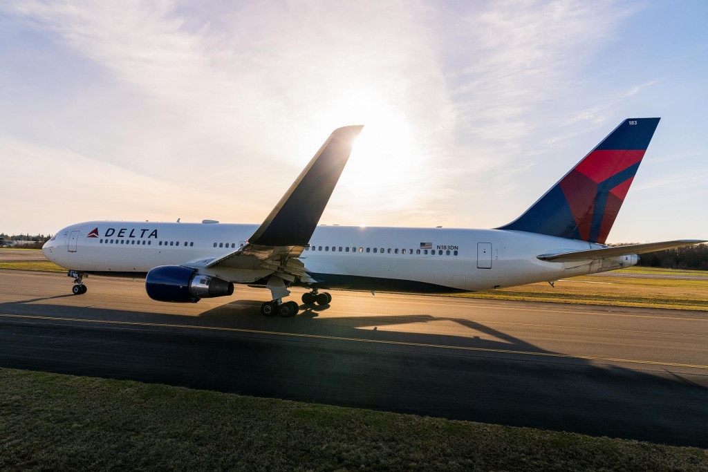 A Boeing 767-300 at the Seattle, Washington airport. |&lt;br /&gt;
&lt;br /&gt;
&lt;br /&gt;
&lt;strong&gt;Delta-owned. No expiration date, unrestricted use.&lt;/strong&gt;&lt;br /&gt;
&lt;br /&gt;
&lt;br /&gt;
These images are protected by copyright. Delta has acquired permission from the copyright owner to use the images for specified purposes and in some cases for a limited time. If you have been authorized by Delta to do so, you may use these images to promote Delta, but only as part of Delta-approved marketing and advertising. Further distribution (including providing these images to third parties), reproduction, display, or other use is strictly prohibited.