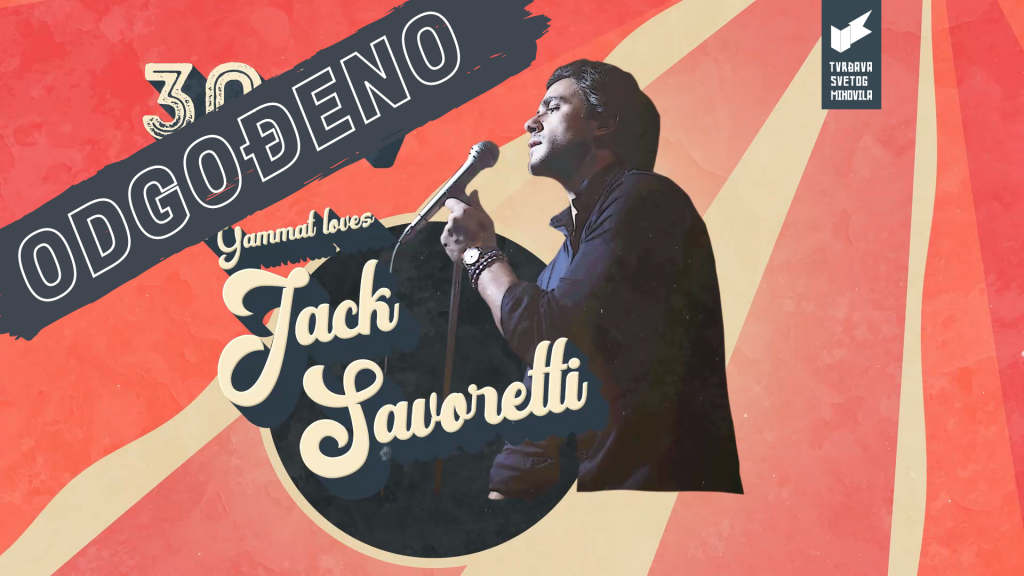 Odgođen koncert Jacka Savorettija