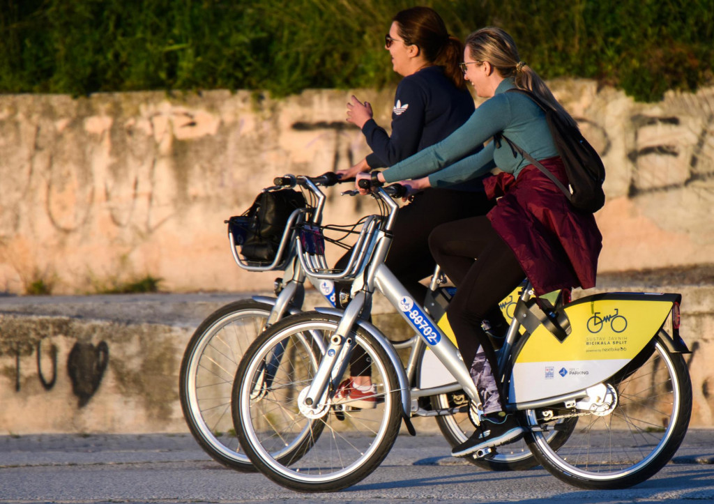 Javne bicikle su sve popularniji način prijevoza u Splitu