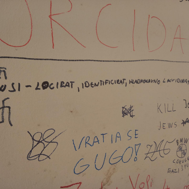 Antisemitski grafit u Zadru