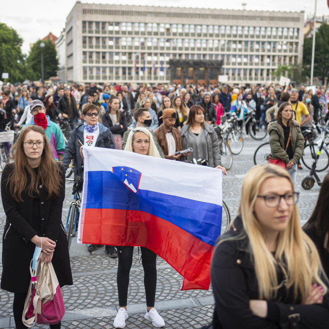 Slovenski protuvladini prosvjedi krajem svibnja vjerojatno su ubrzali proglašenje kraja epidemije  