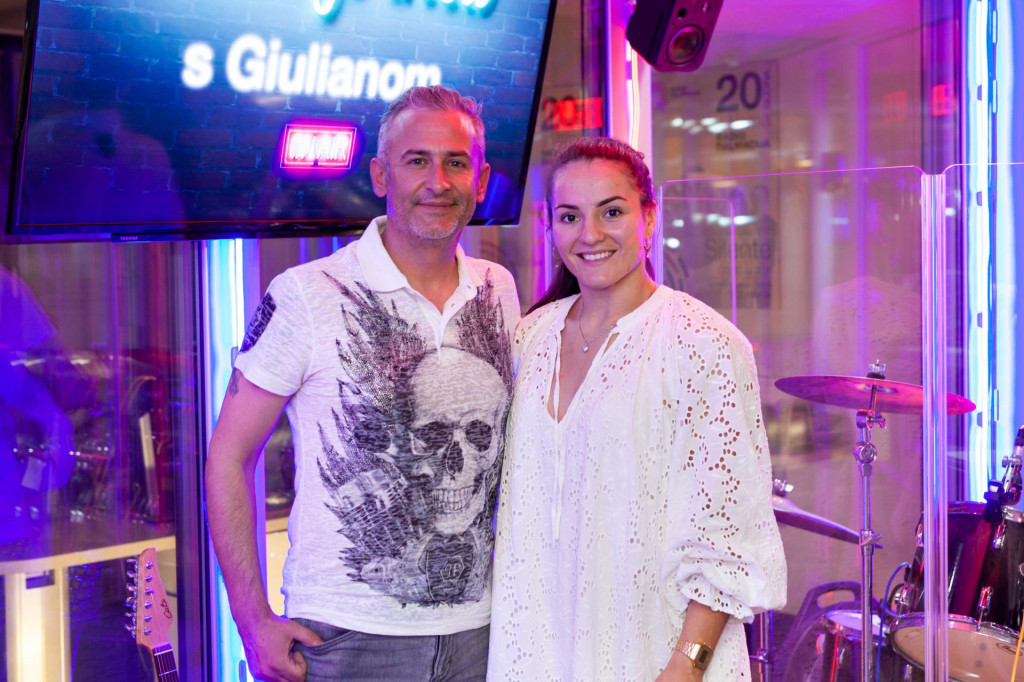 Giuliano i Barbara u studiju Radio Dalmacije