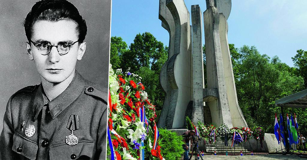 Franjo Tuđman u slavnim partizanskim danima i spomenik u šumi Brezovica