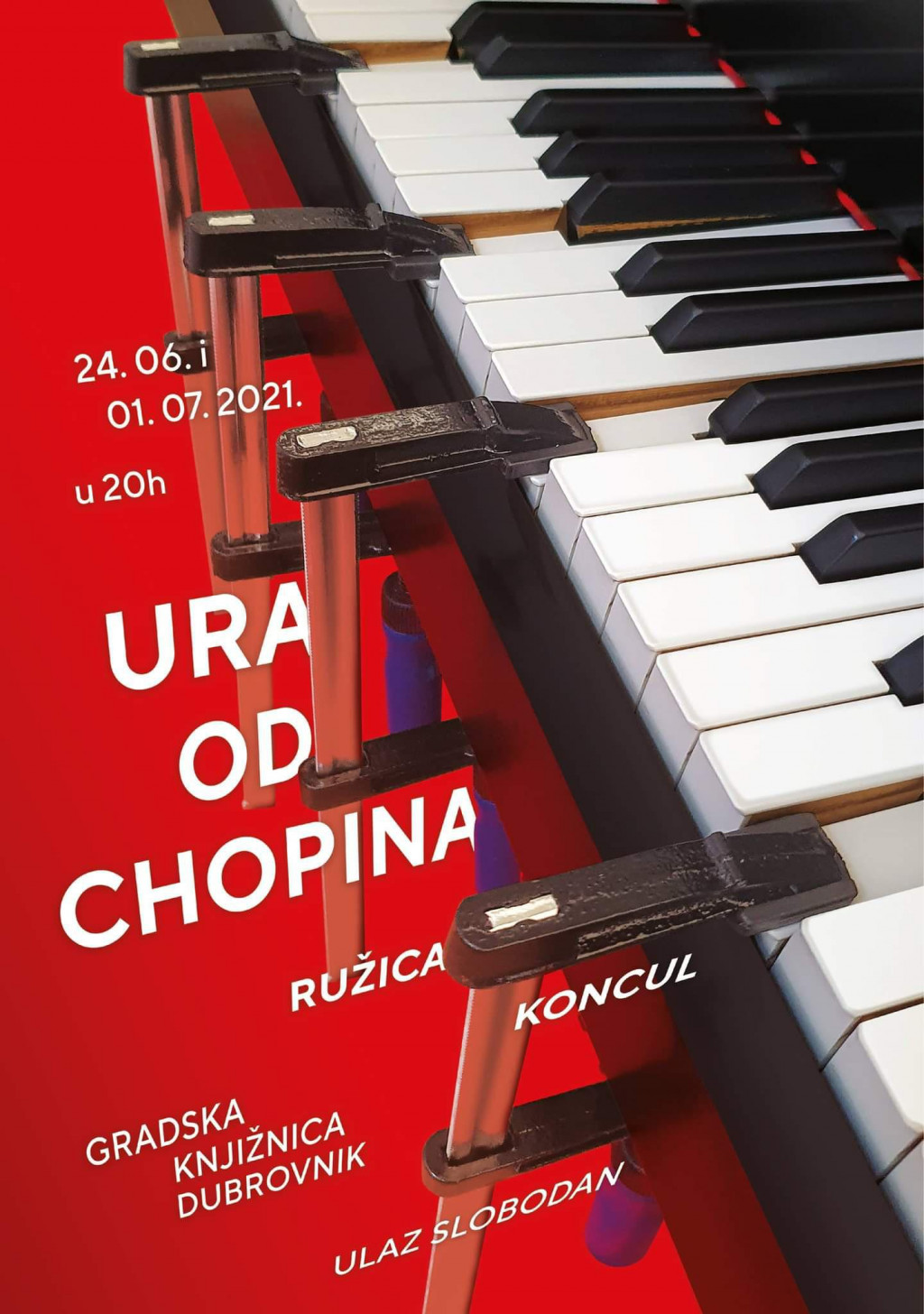 U sklopu programa Ljeto u knjižnici održat će se klavirski recital Ružice Koncul pod imenom Ura od Chopina
