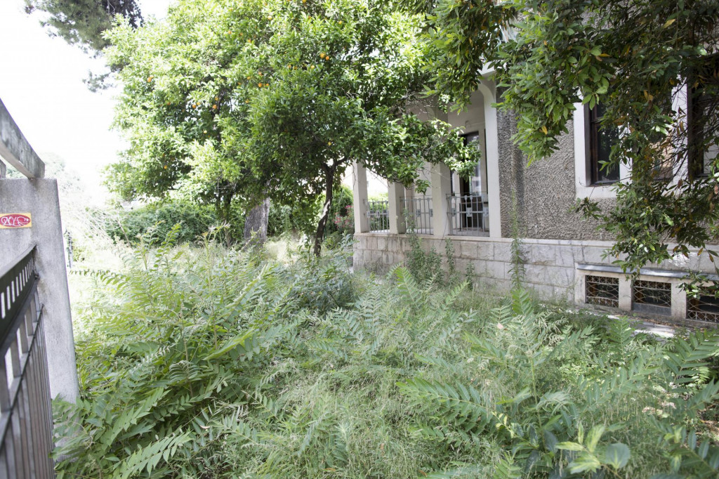 Zapušteno dvorište secesijske vile u Bihaćkoj