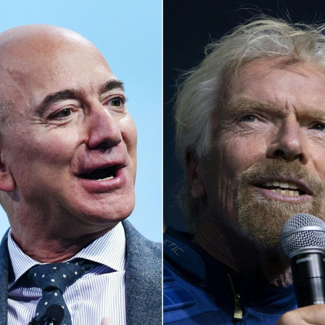 Jeff Bezos (lijevo) i Richard Branson - tko će prvi u orbitu?