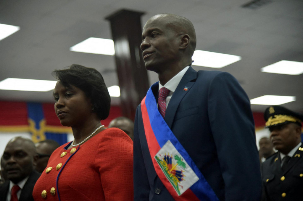 Jovenel Moise sa suprugom tijekom inauguracije, u siječnju 2017. godine