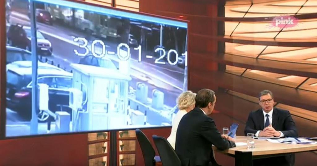 Aleksandar Vučić na razgovoru s novinarima TV Pink