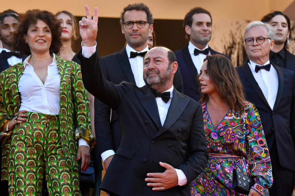 Kad Merad sa suprugom Emmanuelle Cosso na crvenom tepihu Cannesa