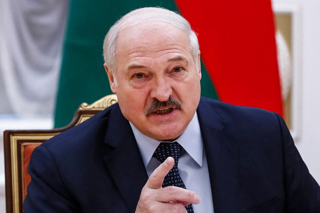 (FILES) In this file photo Belarusian President Alexander Lukashenko speaks during a meeting with Commonwealth of Independent States officials in Minsk on May 28, 2021. - The United States on June 21, 2021 imposed sanctions on dozens of Belarusian officials in a coordinated move with Western allies to hit strongman Alexander Lukashenko after the forced landing of a commercial plane. ”These coordinated designations demonstrate the steadfast transatlantic commitment to supporting the Belarusian people&amp;#39;s democratic aspirations,” Secretary of State Antony Blinken said in a statement. (Photo by Dmitry Astakhov/POOL/AFP)