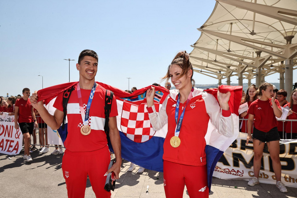Zlatni olimpijci Toni Kanaet i Matea Jelić