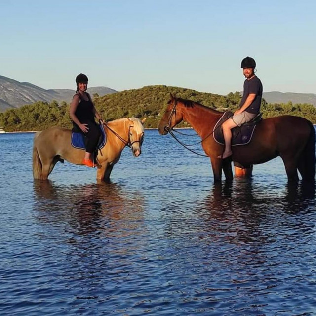 horse riding Korčula apsolutni je hit gdje se pruža užitak jahanja i plivanja s konjima ali i terapije s konjima za ozbiljne dijagnoze