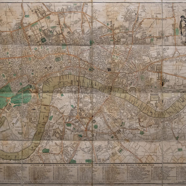 Karta Londona iz 1814. godine