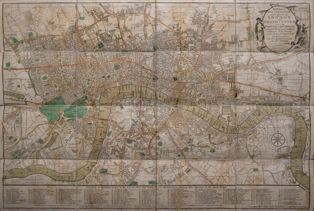 Karta Londona iz 1814. godine