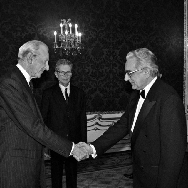 Austrijski predsjednik Kurt Waldheim i Franjo Tuđman u Beču krajem siječnja 1991.