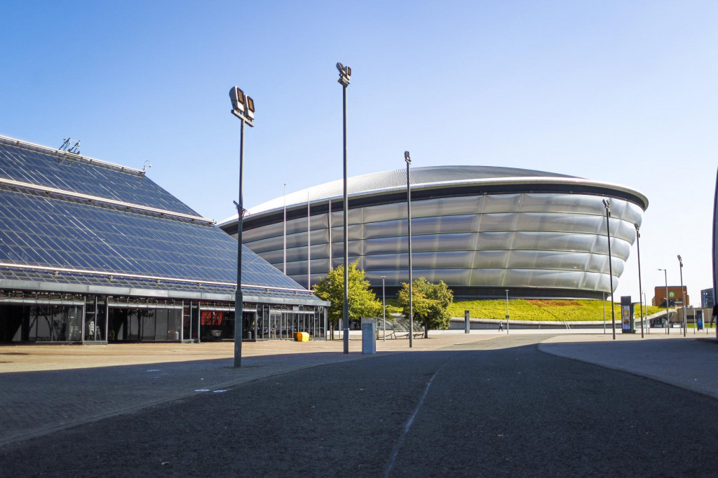 Višenamjenska arena Hydro koja će biti jedna od lokacija na kojima će se u Glasgowu odvijati skupovi i događanja 26. UN-ove konferencije o klimatskim promjenama AFP