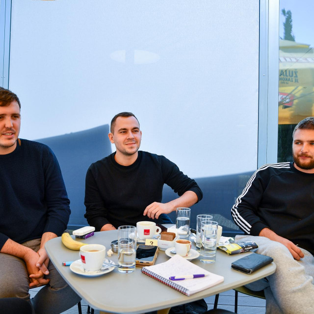 Ivan Ćelić, Marko Kopić i Tomislav Tomaš, dubrovački studenti smješteni u domu