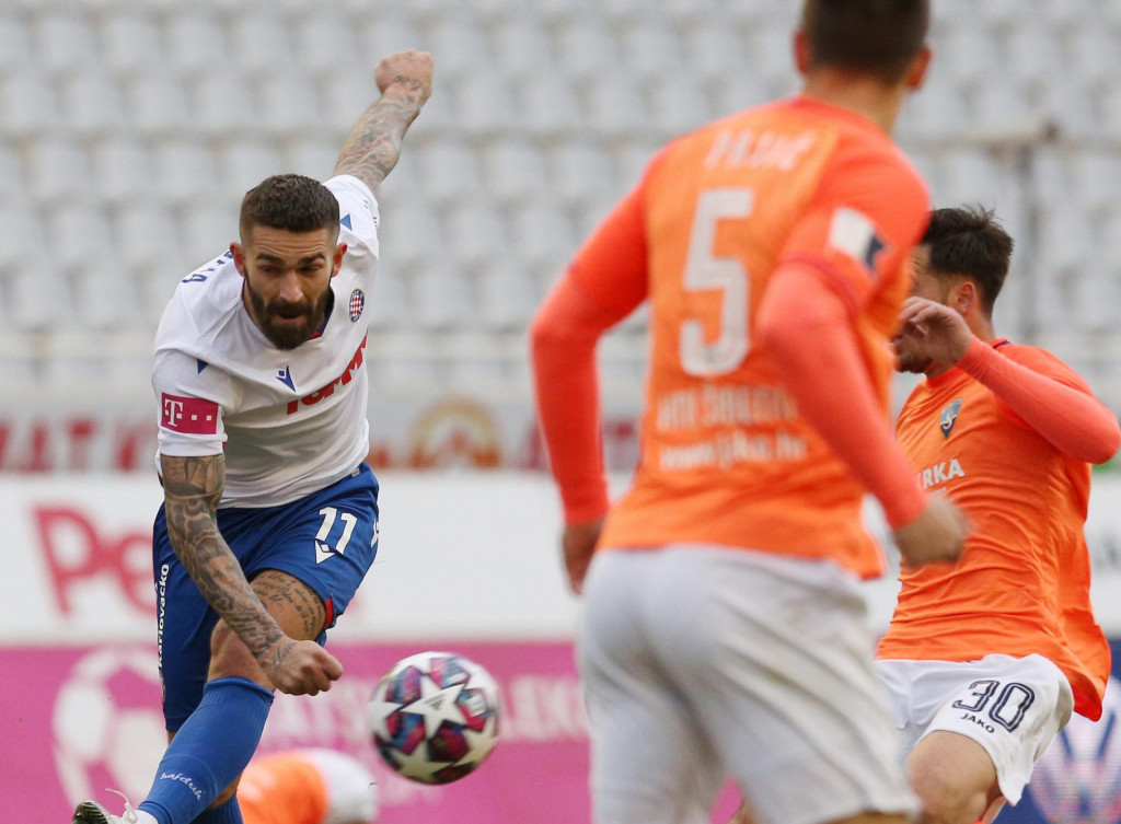 Marko Livaja na zadnjoj utakmici između Hajduka i Šibenika odigranoj na Poljudu