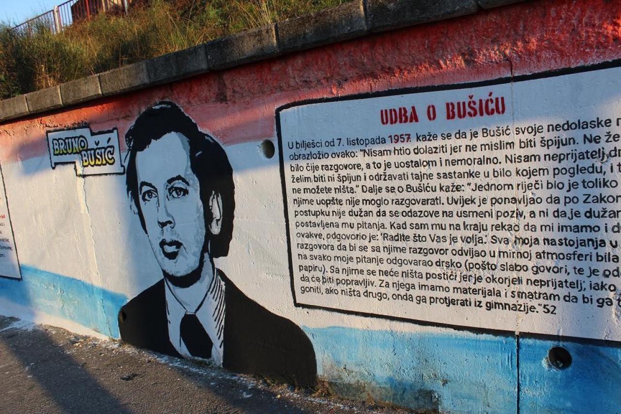 Slobodna Dalmacija - Prošle su 43 godine od ubojstva Bruna Bušića, ubojice  nikad nisu pronađeni. Još kao gimnazijalac došao je pod prismotru Udbe,  '78. su ga iz zasjede pogodila dva metka...