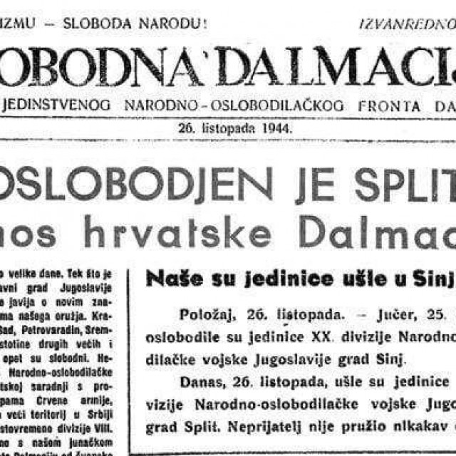 Naslovnica Slobodne Dalmacije