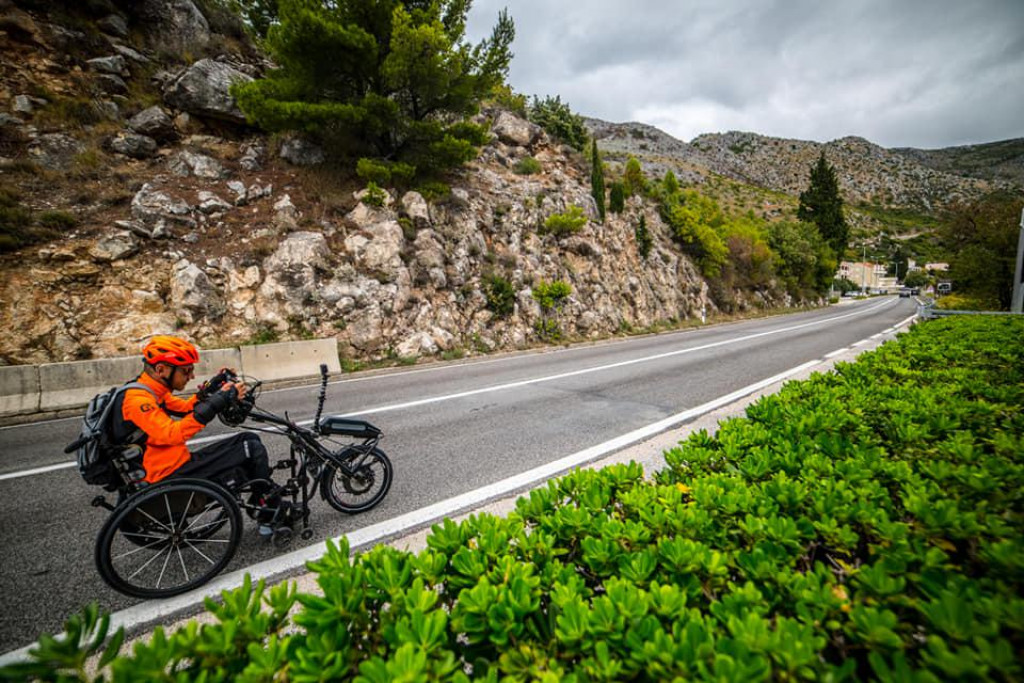 Slavenovih tisuću kilometara u kolicima za osmijeh na licima, posljednja dionica vožnje Dubrovnik-Prevlaka