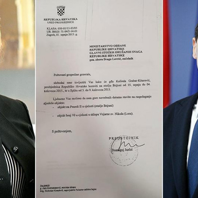 Kolinda Grabar-Kitarović; dopis koji je Ured predsjednice 1. srpnja poslao načelniku Glavnog stožera Oružanih snaga RH; Ante Kotromanović