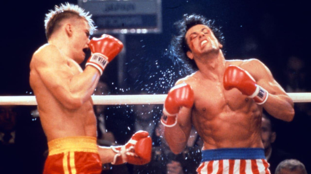 Film ”Rocky IV”: Dolph Lundgren i Sylvester Stallone