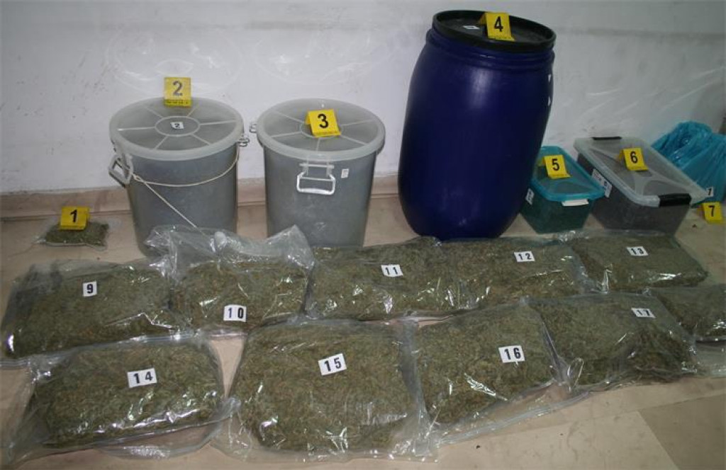 Marihuana skrivena u obiteljskoj kući na Dračevcu